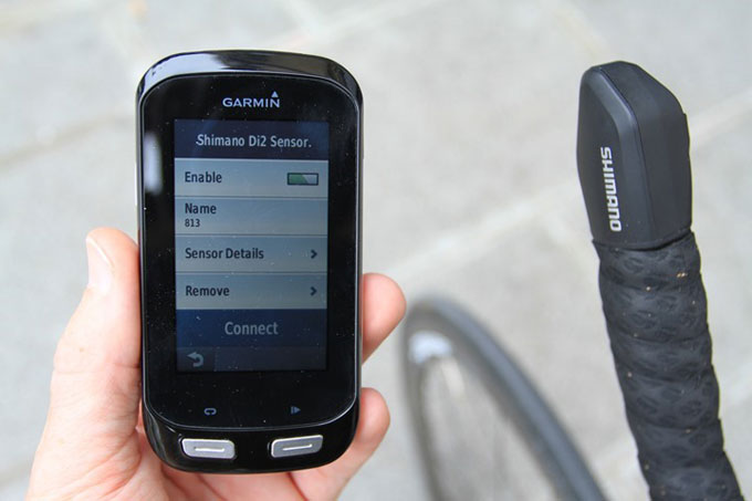 Велонавигатор Garmin Edge 1000. Электронная система Shimano Di2