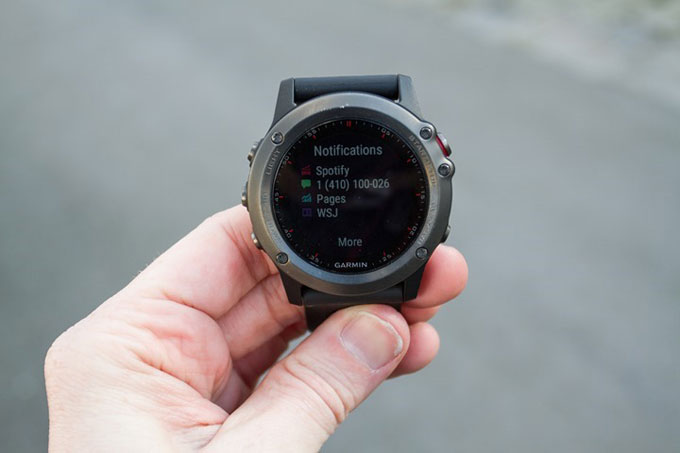 GPS-часы для мультиспорта и туризма Garmin fenix 3. Умные уведомления