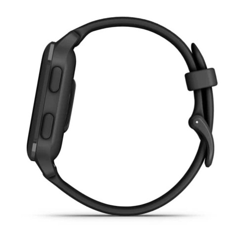 Venu® Sq 2 - Music Edition Slate Aluminium Bezel з чорним корпусом та силіконовим ремінцем 010-02700-10