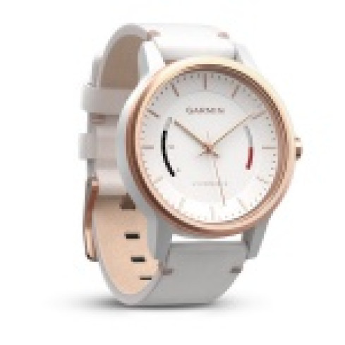 vívomove® Classic з білим шкіряним ремінцем, рожево-золотистий 010-01597-11
