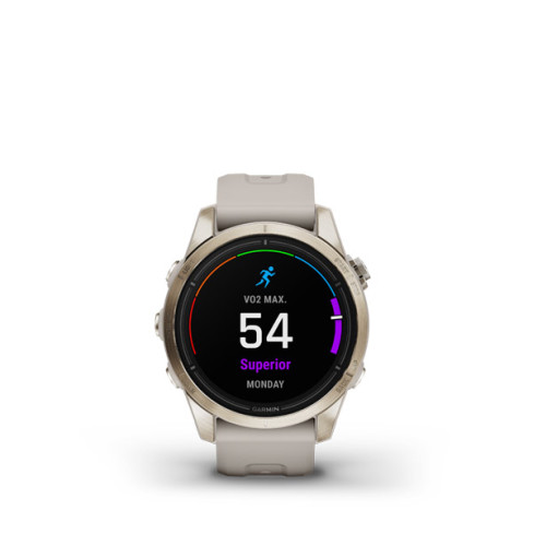 epix™ Pro (Gen 2) – Sapphire Edition | 42 мм Soft Gold з пісочним ремінцем 010-02802-11