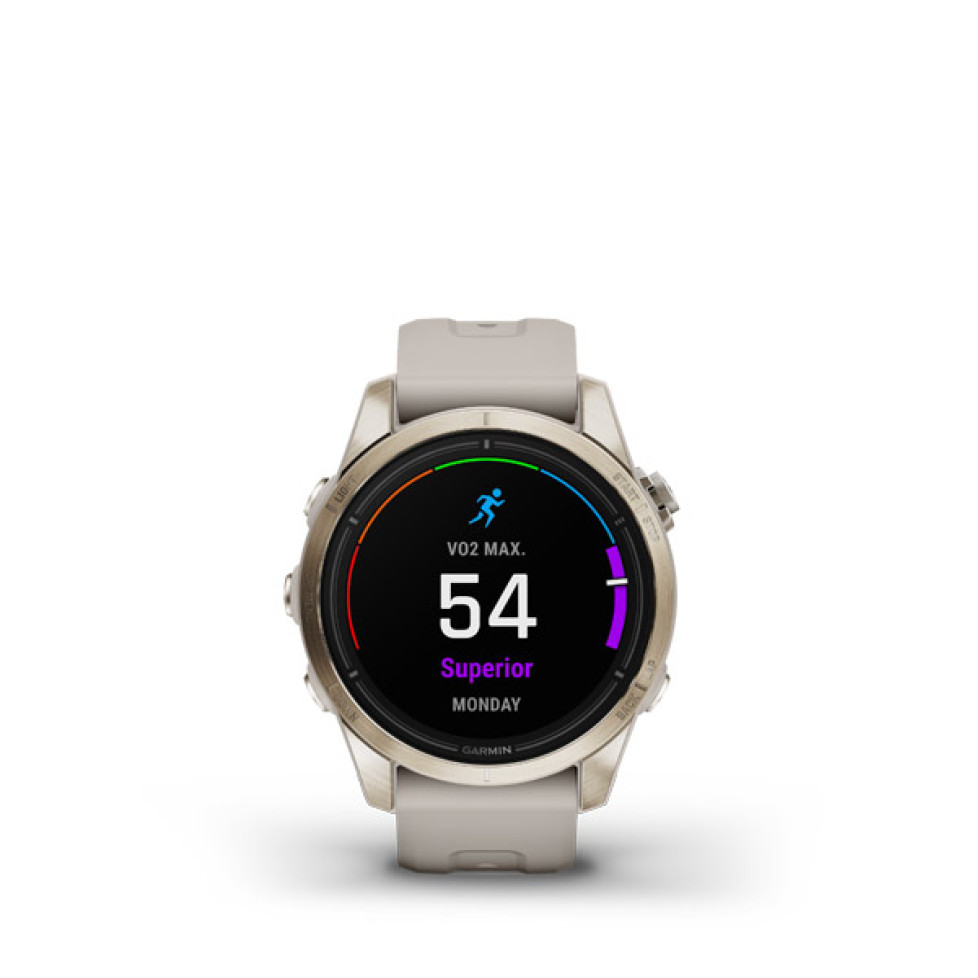 epix™ Pro (Gen 2) – Sapphire Edition | 42 мм Soft Gold з пісочним ремінцем 010-02802-11
