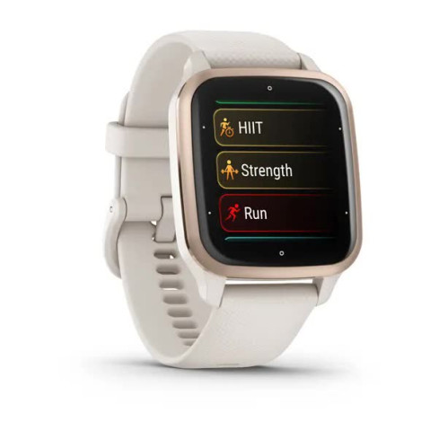 Venu® Sq 2 - Music Edition Peach Gold Aluminium Bezel з корпусом Ivory та силіконовим ремінцем 010-02700-11