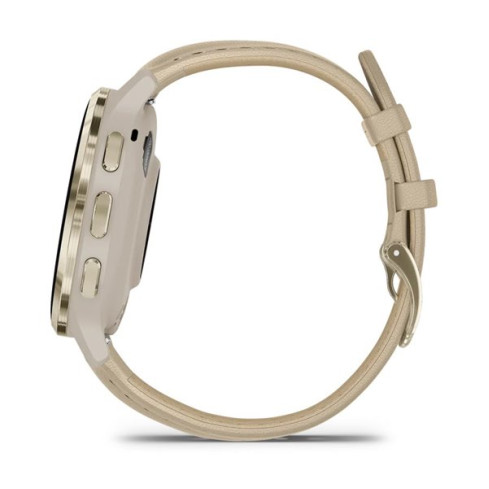 Venu® 3S з корпусом французький сірий та шкіряним ремінцем 010-02785-55
