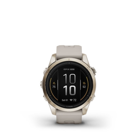 epix™ Pro (Gen 2) – Sapphire Edition | 42 мм Soft Gold з пісочним ремінцем 010-02802-11