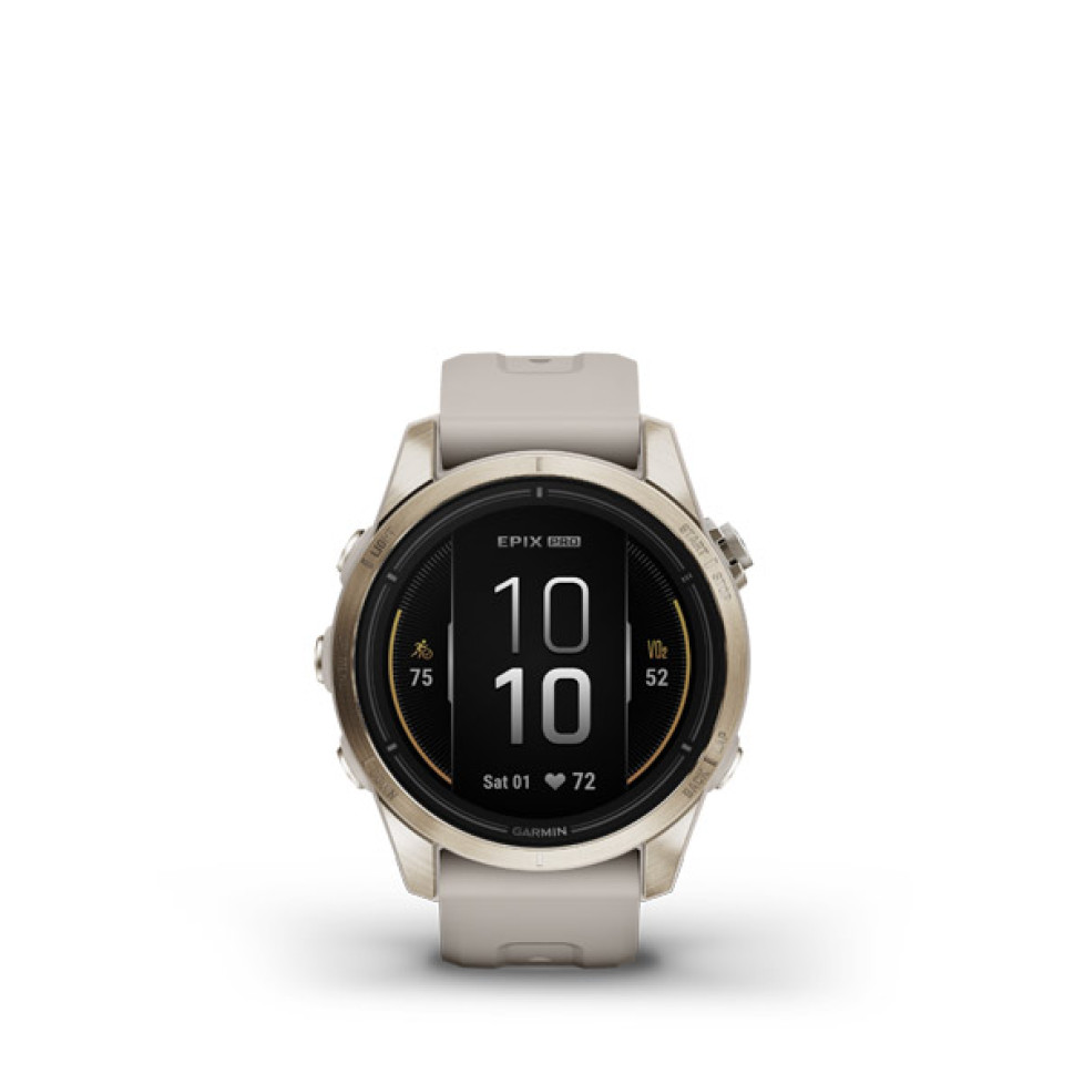 epix™ Pro (Gen 2) – Sapphire Edition | 42 мм Soft Gold з пісочним ремінцем 010-02802-11