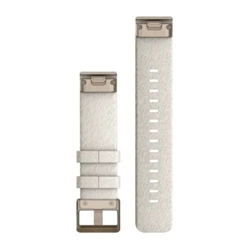 Ремінець QuickFit® 20 Cream Heathered бежевий, Cream Gold застібка, нейлоновий 010-13102-07