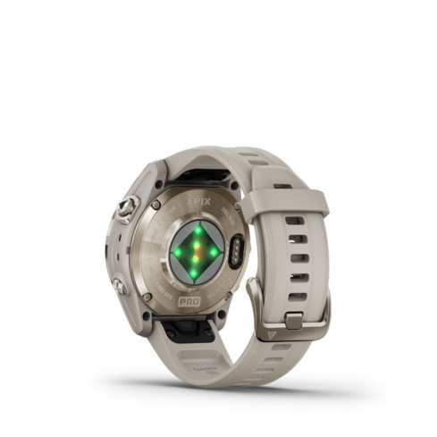 epix™ Pro (Gen 2) – Sapphire Edition | 42 мм Soft Gold з пісочним ремінцем 010-02802-11