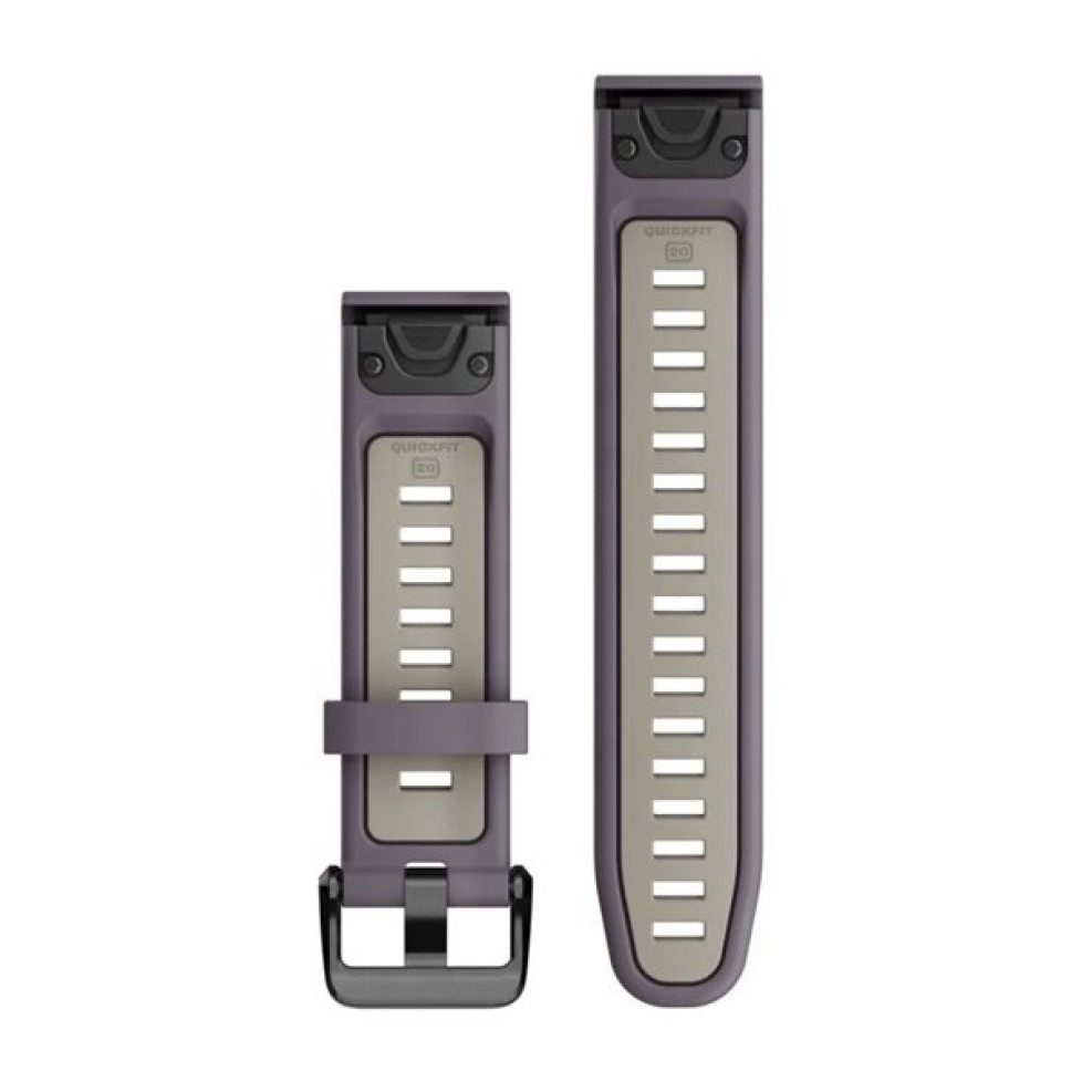 Ремінець QuickFit® 20 Deep Orchid/Light Sand фіолетовий/сірий силіконовий-010-13279-06 Ремінець QuickFit® 20 Deep Orchid/Light Sand фіолетовий/сірий силіконовий 010-13279-06