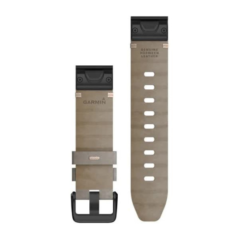 Ремінець QuickFit® 20 Shale Grey Suede сірий шкіряний 010-12876-00