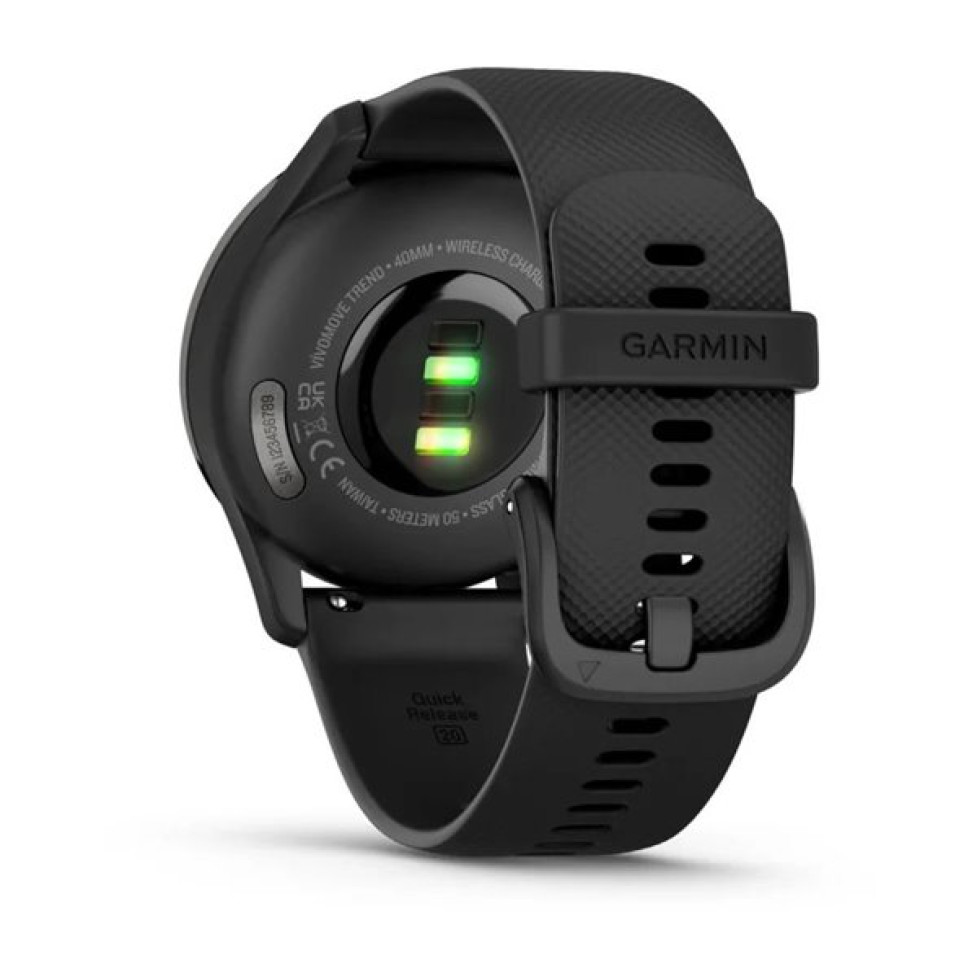 Годинник Garmin vivomove Trend Slate Stainless Steel Bezel з Black