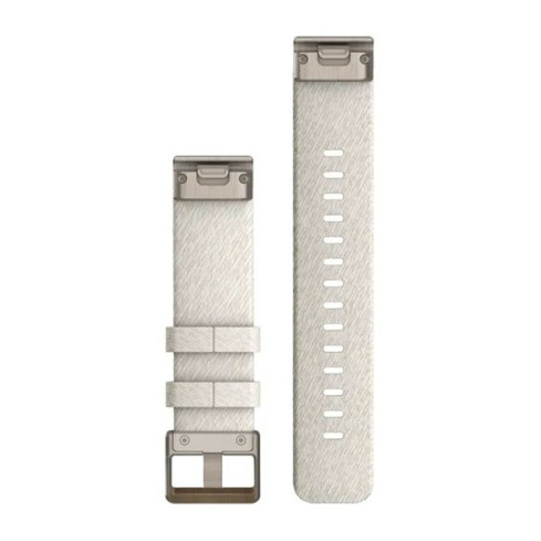 Ремінець QuickFit® 20 Cream Heathered бежевий, Soft  Gold застібка, нейлоновий 010-13279-08