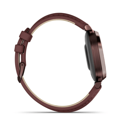Lily® 2 Classic Dark Bronze з бордовим шкіряним ремінцем 010-02839-03