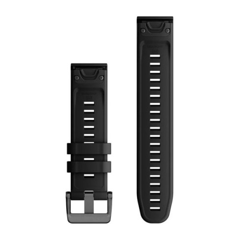 Ремінець QuickFit® 22 Black чорний силіконовий 010-13280-00