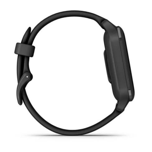 Venu® Sq 2 - Music Edition Slate Aluminium Bezel з чорним корпусом та силіконовим ремінцем 010-02700-10