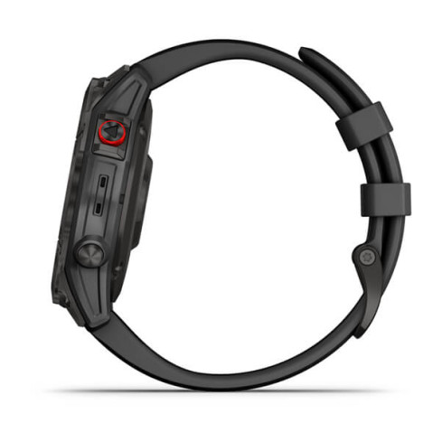 epix™ (Gen 2) Sapphire Black Titanium з чорним силіконовим ремінцем 010-02582-11