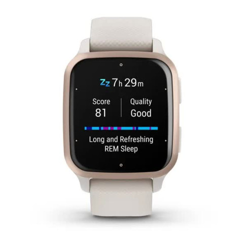 Venu® Sq 2 - Music Edition Peach Gold Aluminium Bezel з корпусом Ivory та силіконовим ремінцем 010-02700-11