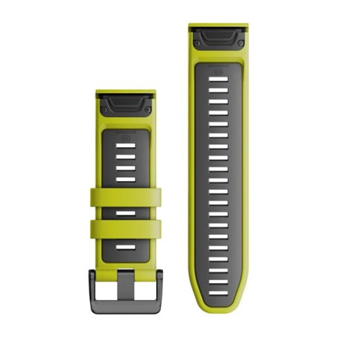 Ремінець QuickFit® 26 Electric Lime/Graphite жовтий силіконовий 010-13281-03
