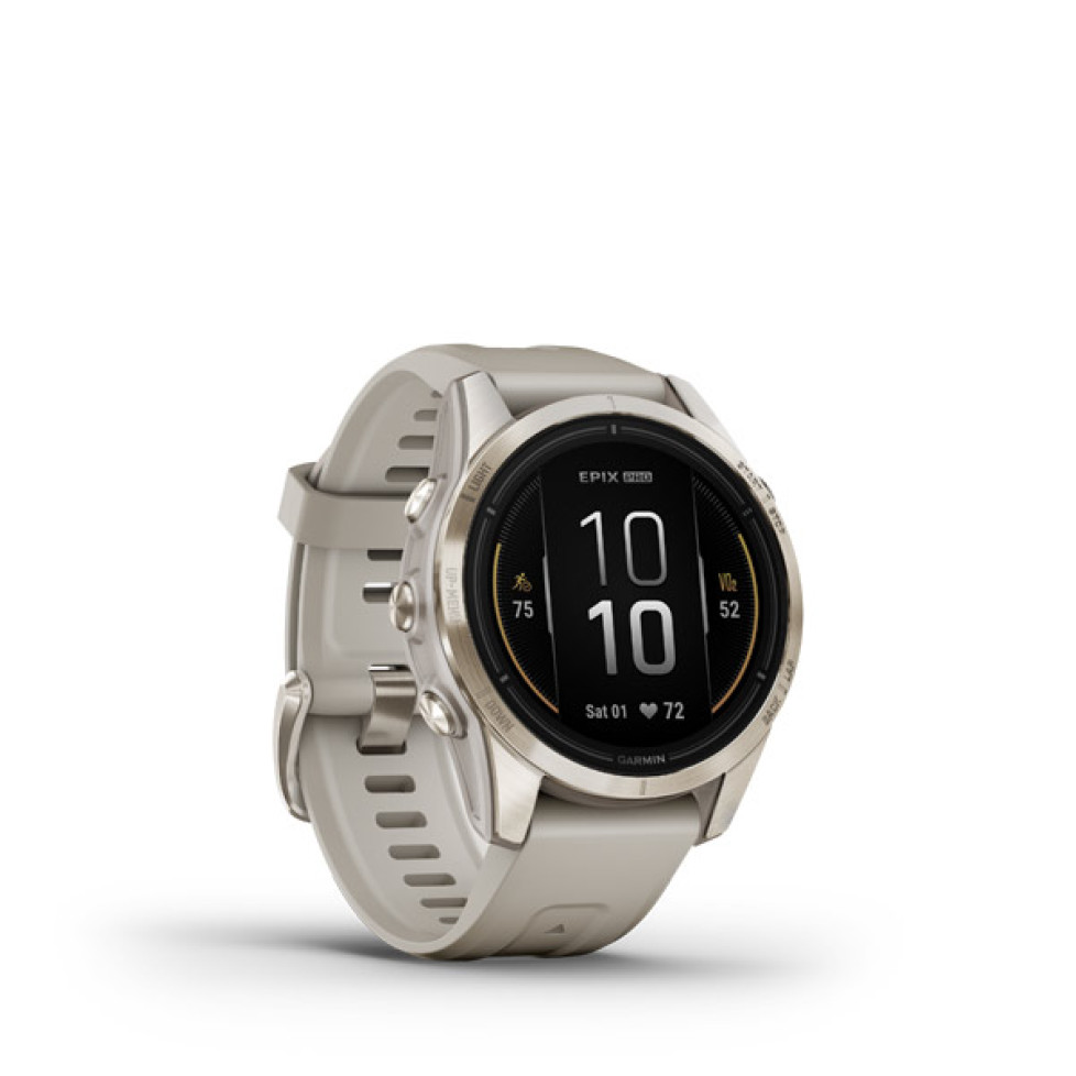 epix™ Pro (Gen 2) – Sapphire Edition | 42 мм Soft Gold з пісочним ремінцем 010-02802-11