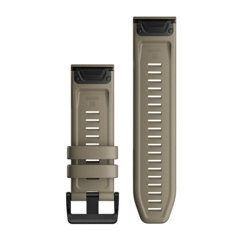 Ремінець QuickFit® 26 Dark Sandstone коричневий силіконовий 010-12864-02