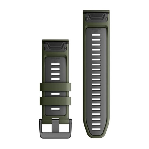 Ремінець QuickFit® 26 Moss/Graphite хакі силіконовий 010-13281-07
