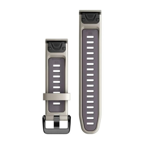Ремінець QuickFit® 20 Light Sand/Deep Orchid бежевий силіконовий 010-13279-05
