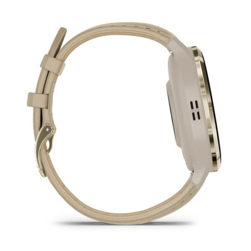Venu® 3S з корпусом французький сірий та шкіряним ремінцем 010-02785-55