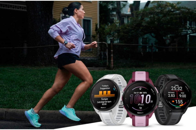 Garmin представляє Forerunner 165 — прості у використанні бігові GPS-годинники з екраном AMOLED, які зроблять ваші пробіжки яскравішими