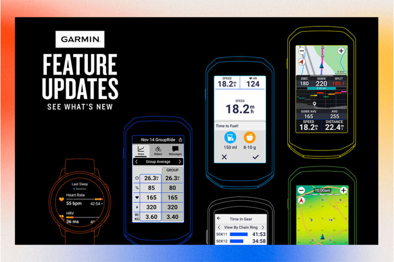 Garmin оголосила про оновлення функцій для низки смартгодинників і велокомп’ютерів