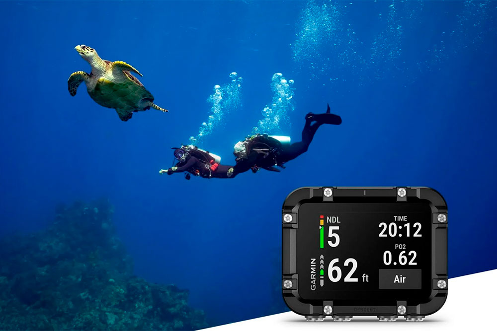 Garmin Descent X30 надає ключові дані занурення з першого погляду