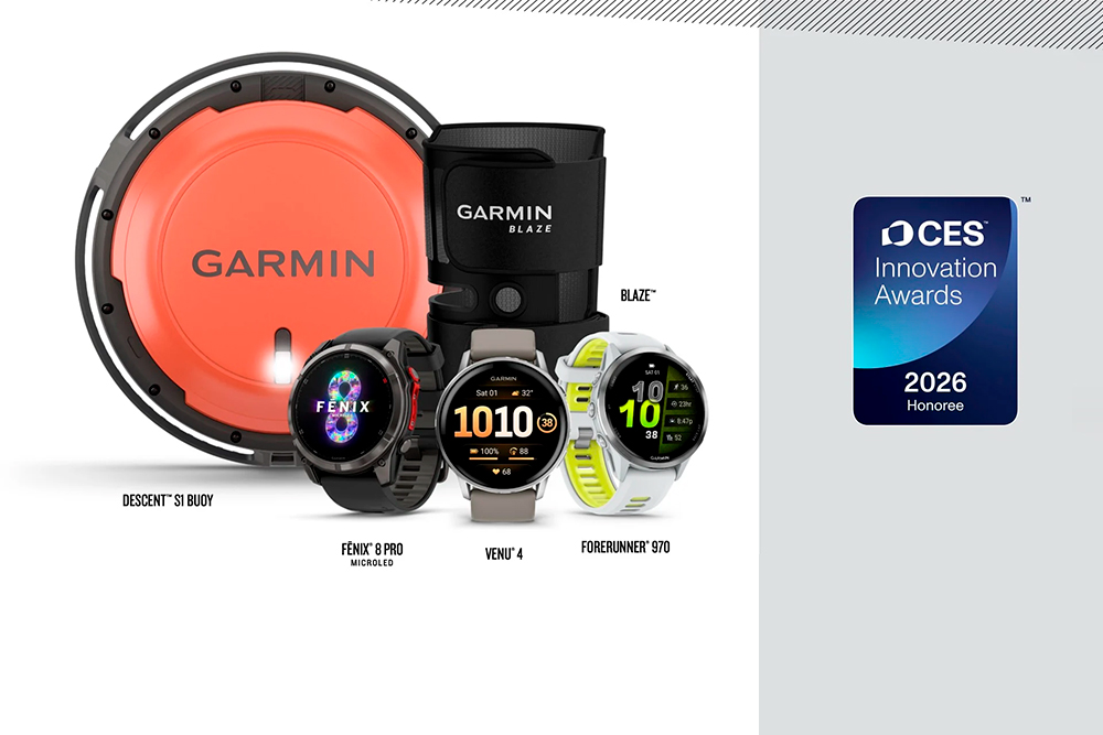 Garmin отримала п’ять нагород за інновації на CES 2026 Innovation Awards