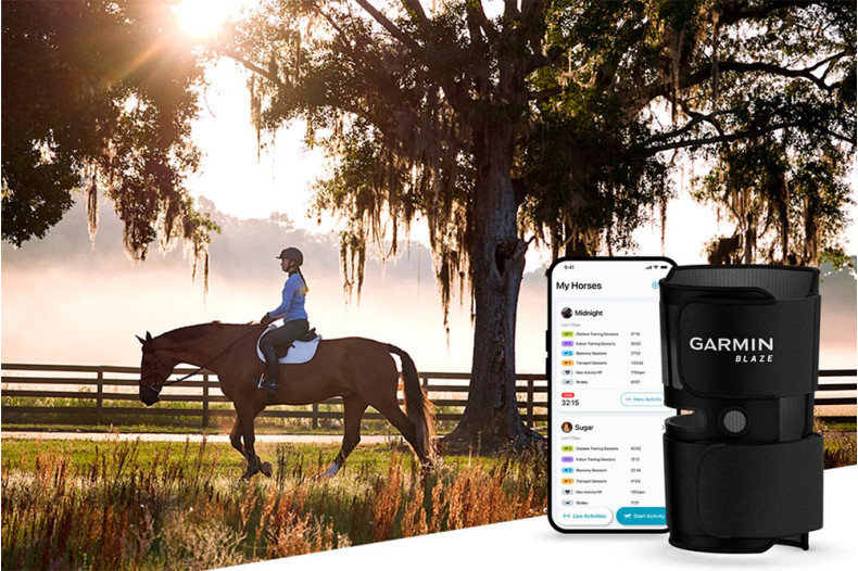 Garmin представляє систему Blaze для контролю здоров'я коней