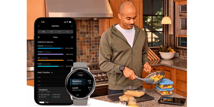 Досягайте цілей щодо харчування в Garmin Connect