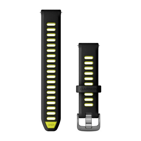 Ремінець Quick Release (18 мм) Black/Amp Yellow чорний/жовтий силіконовий 010-11251-A3