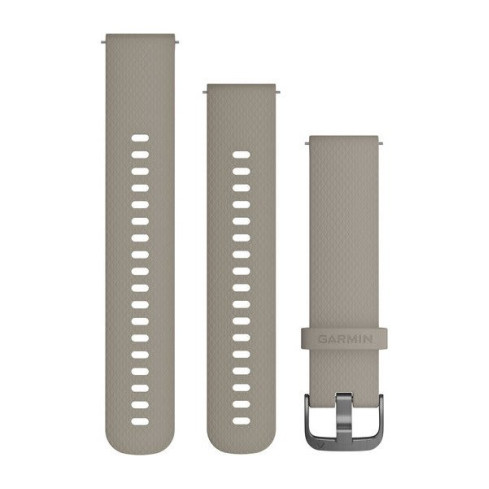 Ремінець Quick Release (20 мм) Sandstone бежевий, Slate застібка, силіконовий 010-12691-09