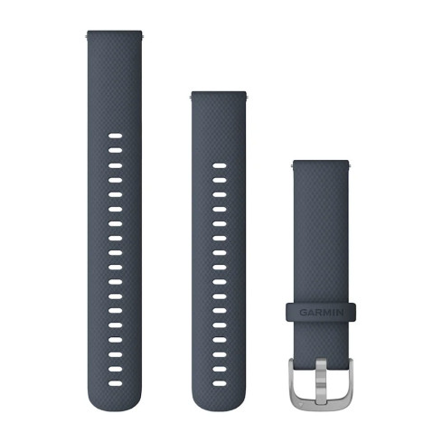Ремінець Quick Release (18 мм) Granite Blue синьо-сірий силіконовий 010-12924-30