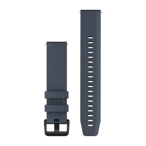 Ремінець Quick Release (20 мм) Granite Blue синьо-сірий, Black застібка, силіконовий 010-13076-01