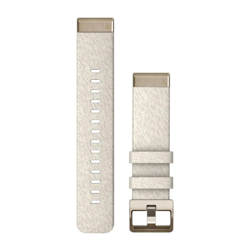 Ремінець QuickFit® 20 Cream Heathered бежевий, Cream Gold застібка, нейлоновий 010-13102-07