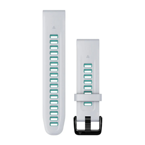 Ремінець QuickFit® 20 Whitestone/Aqua білий силіконовий 010-13279-07
