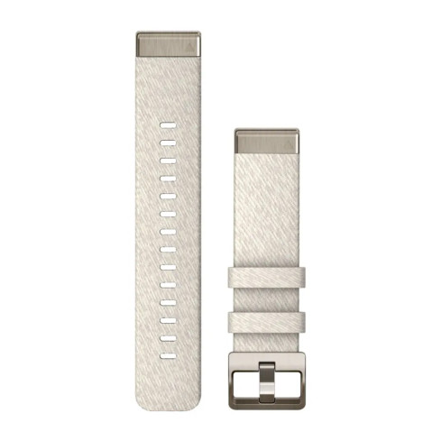 Ремінець QuickFit® 20 Cream Heathered бежевий, Soft  Gold застібка, нейлоновий 010-13279-08