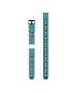 Ремінець QuickFit® 22 Turquoise бірюзовий силіконовий (комплект з трьох частин)