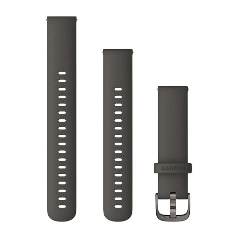 Ремінець Quick Release (18 мм) Graphite темно-сірий силіконовий 010-12932-0E
