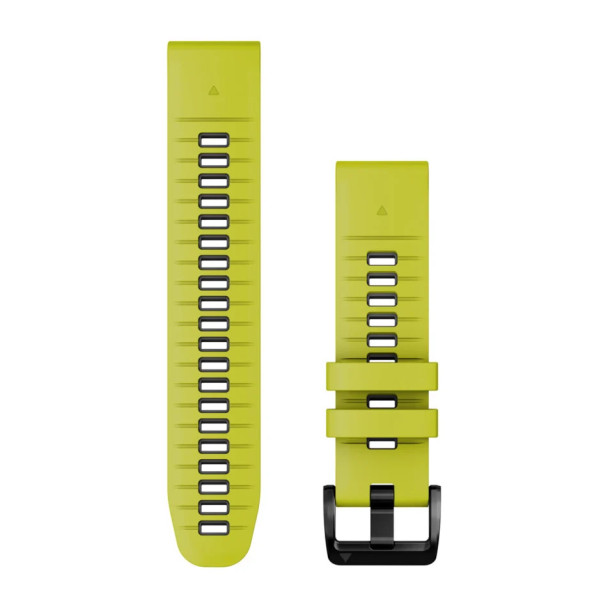 Ремінець QuickFit® 22 Electric Lime/Graphite жовтий/сірий силіконовий 010-13280-03
