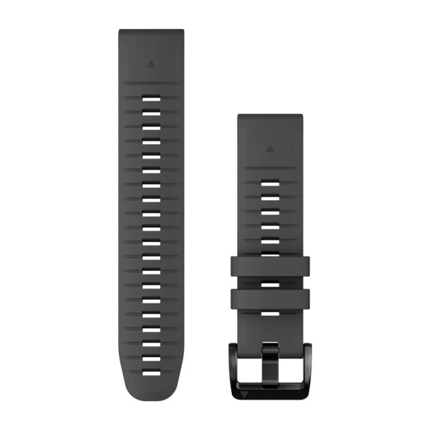 Ремінець QuickFit® 22 Graphite темно-сірий силіконовий 010-13280-09
