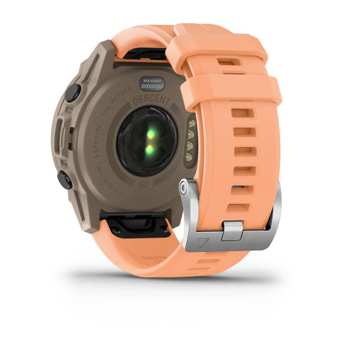 Descent™ G2 Paloma з Shell Pink рожевим силіконовим ремінцем 010-02986-01