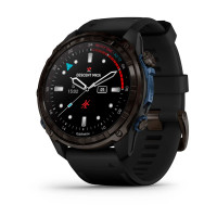 Descent™ Mk3i – 51 мм Carbon Grey DLC Titanium з чорним силіконовим ремінцем
