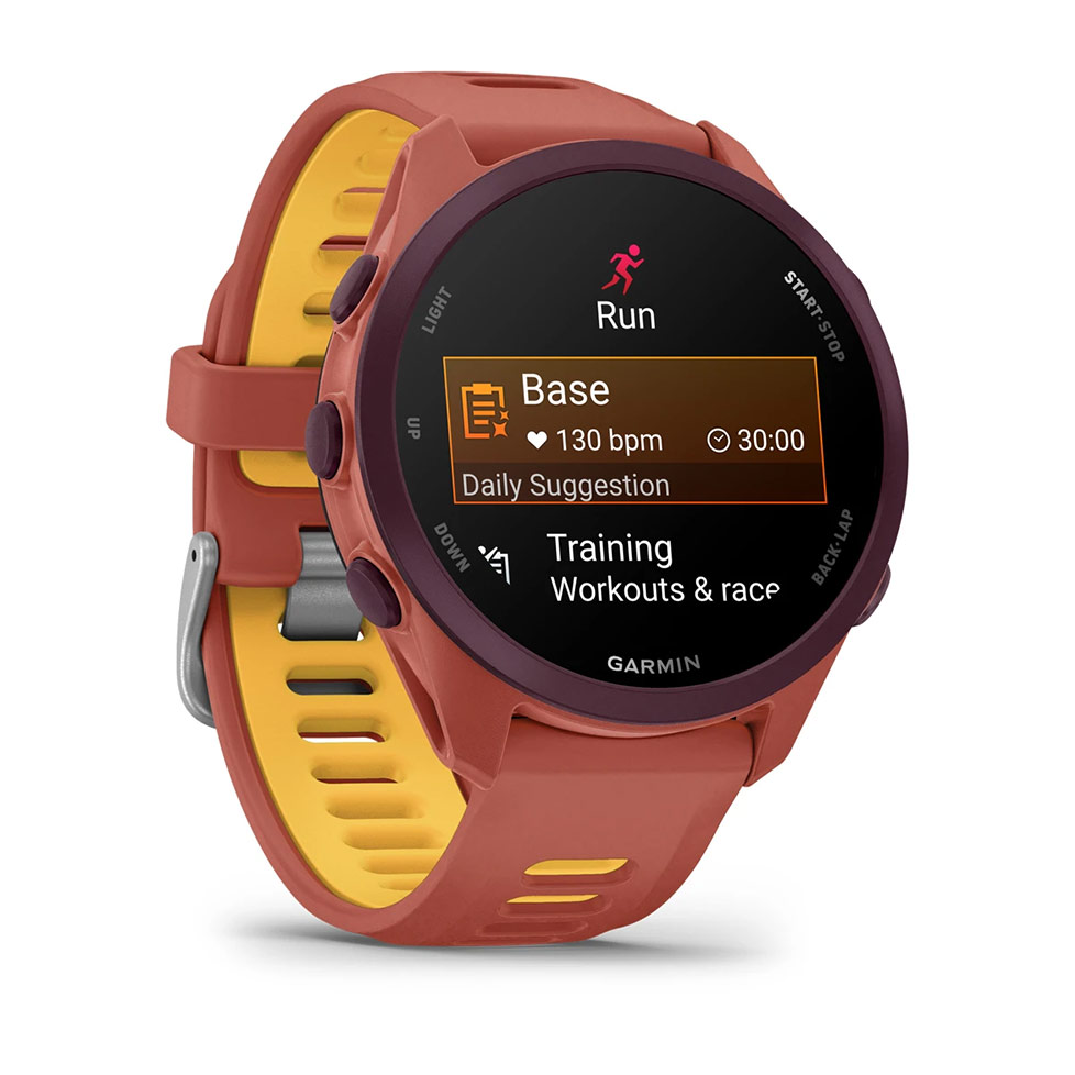 Forerunner® 170 Music Red Pink з Red Pink/Mango Band червоним/жовтим ремінцем 010-03920-13