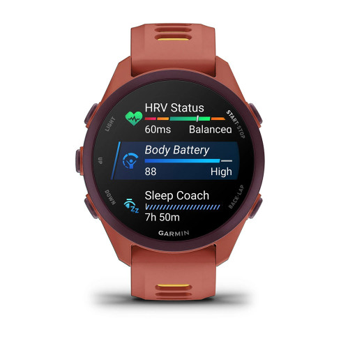 Forerunner® 170 Music Red Pink з Red Pink/Mango Band червоним/жовтим ремінцем 010-03920-13