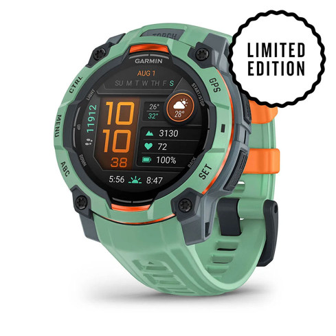Instinct® 3 – 45 мм, AMOLED Neotropic з зеленим силіконовим ремінцем 010-02936-01