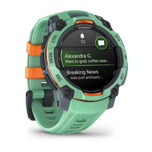 Instinct® 3 – 45 мм, AMOLED Neotropic з зеленим силіконовим ремінцем 010-02936-01